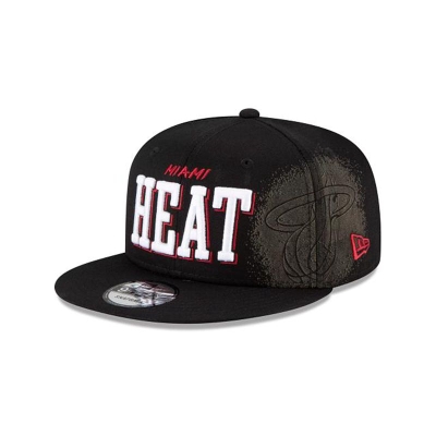 Sapca New Era Miami Heat NBA Faded 9FIFTY Snapback - Negrii